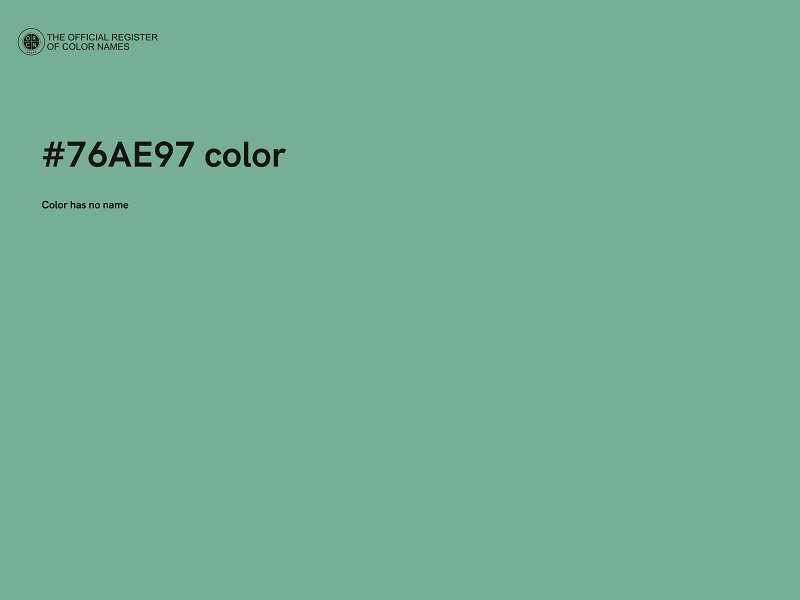 #76AE97 color image