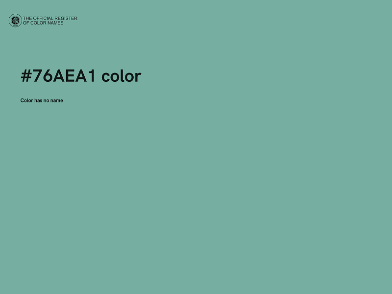 #76AEA1 color image