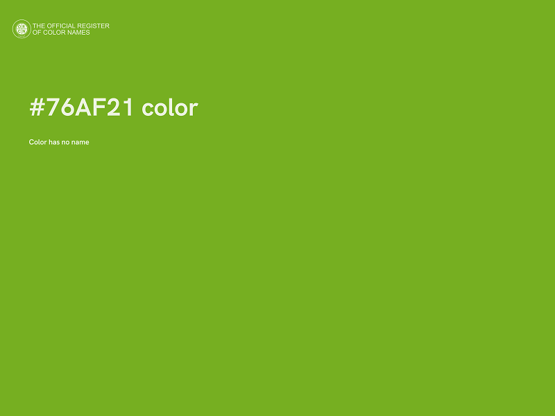 #76AF21 color image