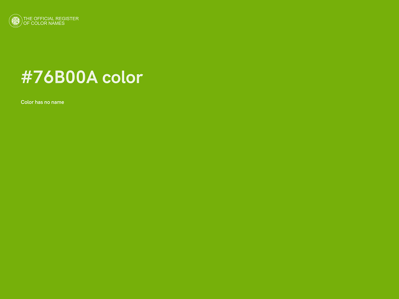 #76B00A color image