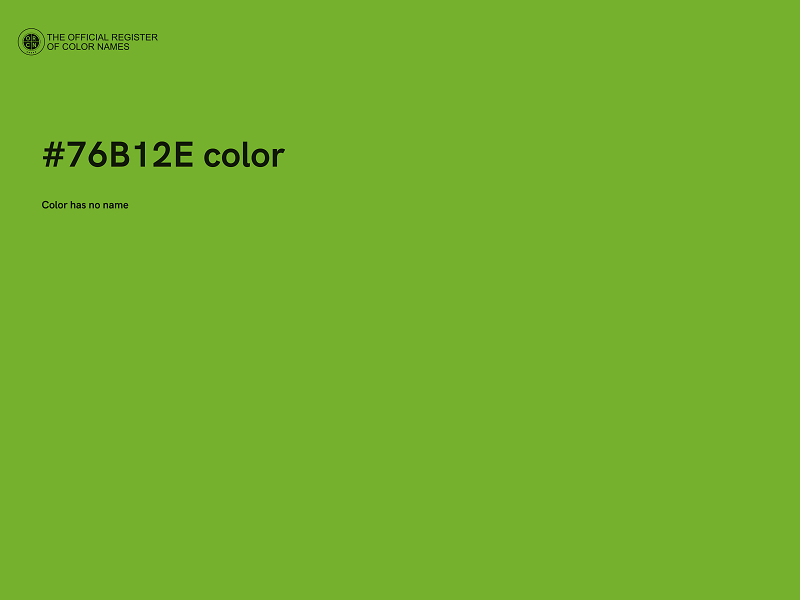 #76B12E color image