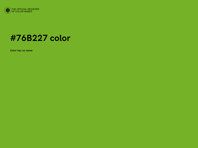 #76B227 color image
