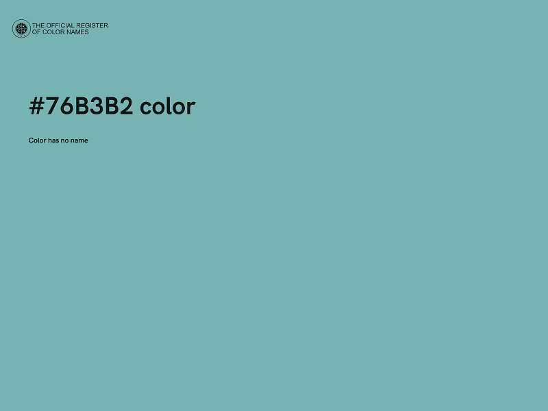 #76B3B2 color image