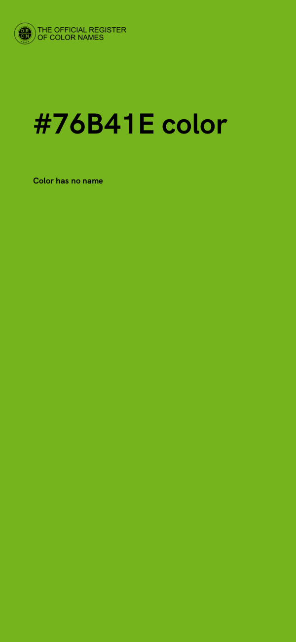 #76B41E color image