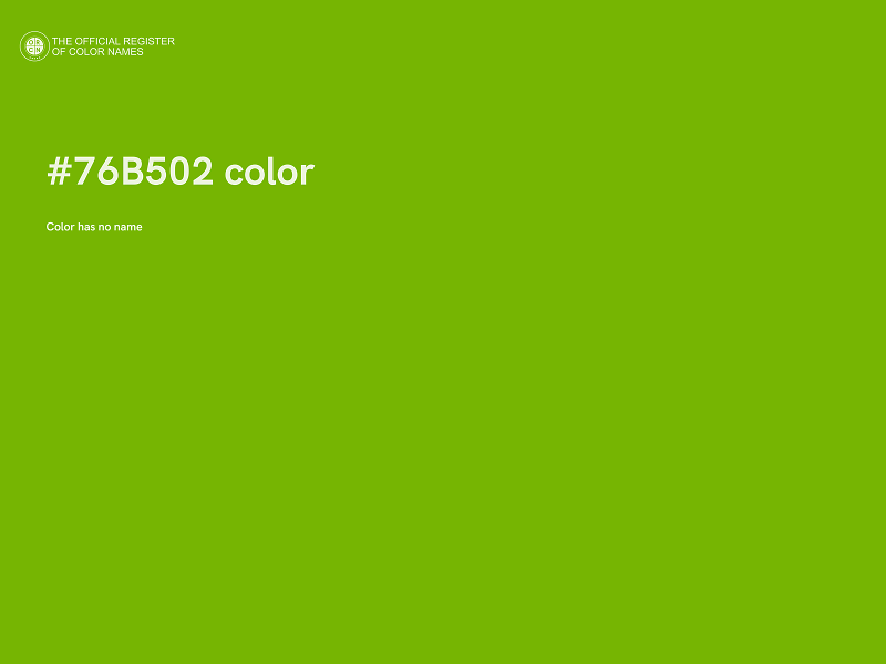 #76B502 color image
