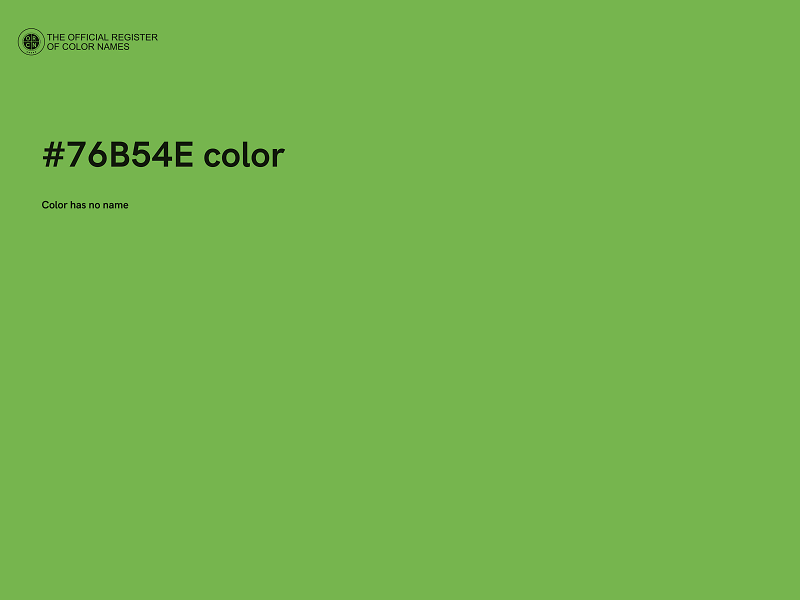 #76B54E color image