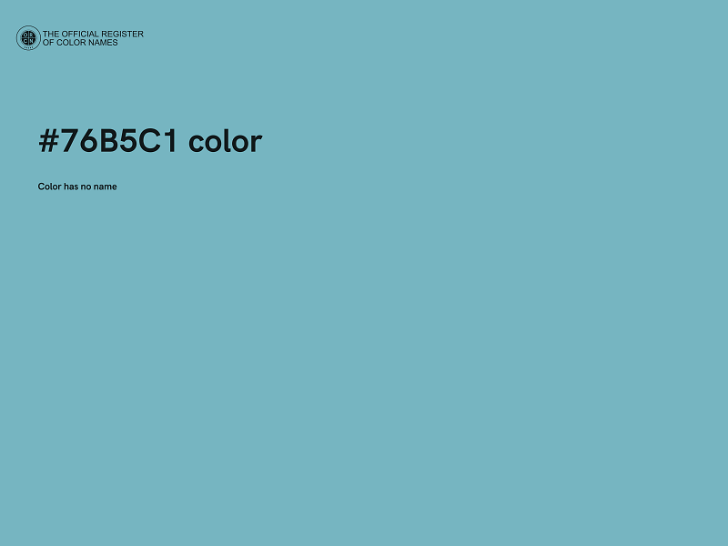 #76B5C1 color image
