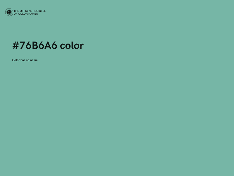 #76B6A6 color image