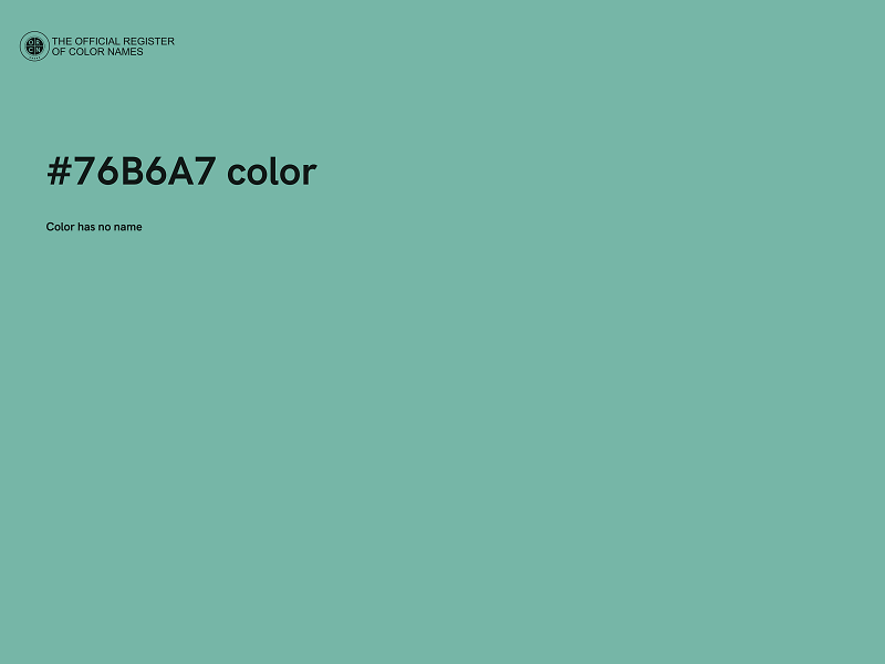 #76B6A7 color image