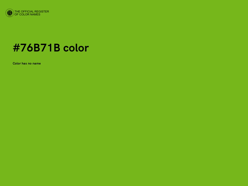#76B71B color image