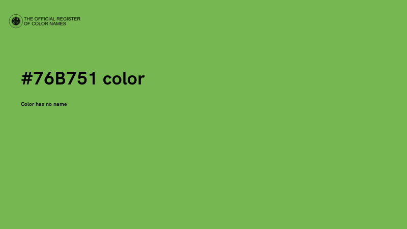 #76B751 color image