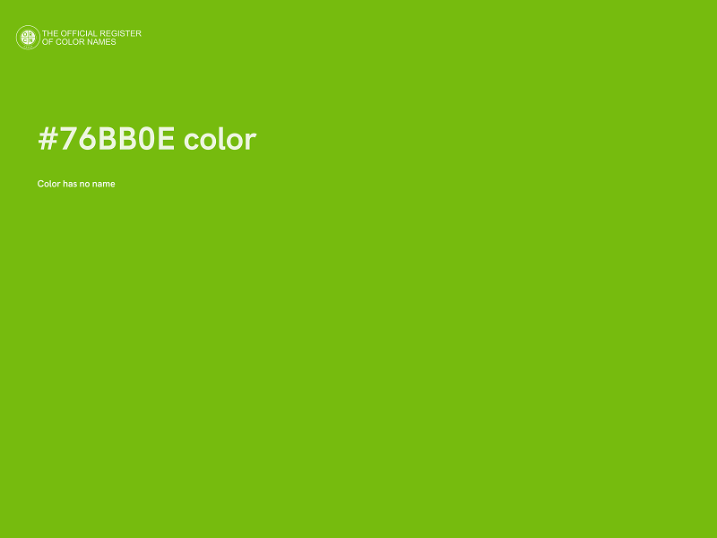 #76BB0E color image