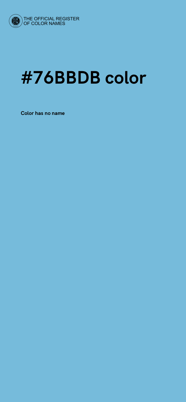 #76BBDB color image