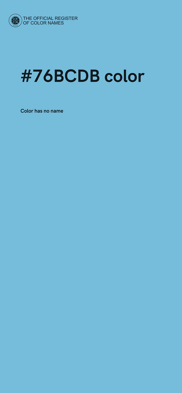 #76BCDB color image
