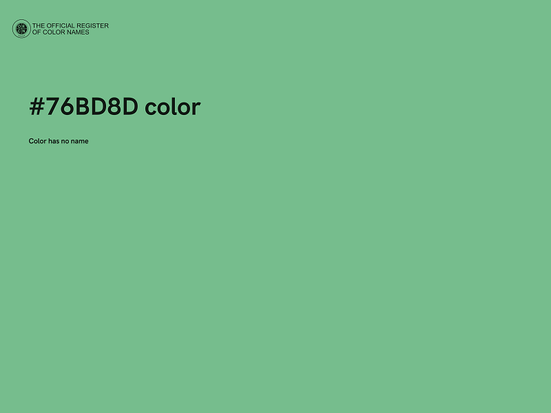 #76BD8D color image