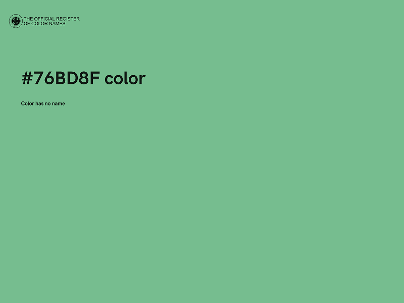 #76BD8F color image