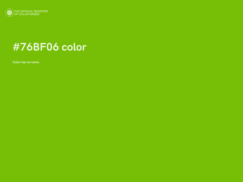 #76BF06 color image