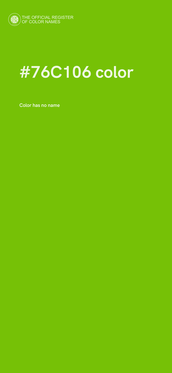 #76C106 color image