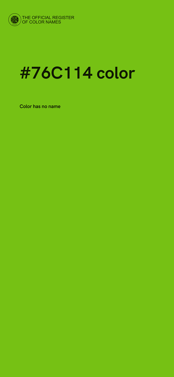 #76C114 color image