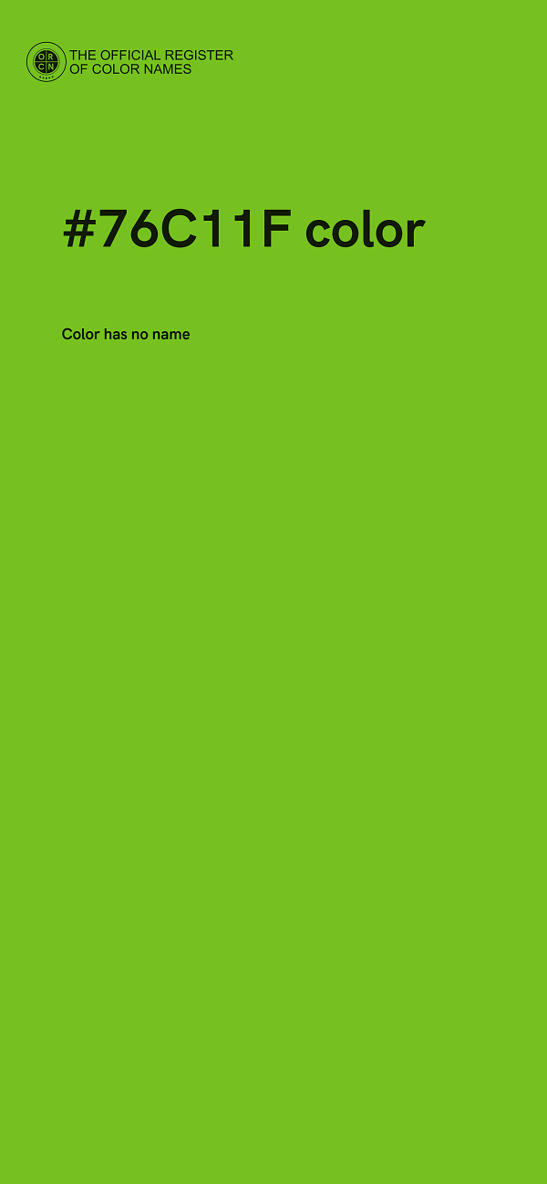 #76C11F color image