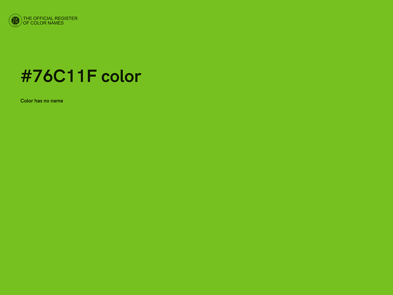 #76C11F color image