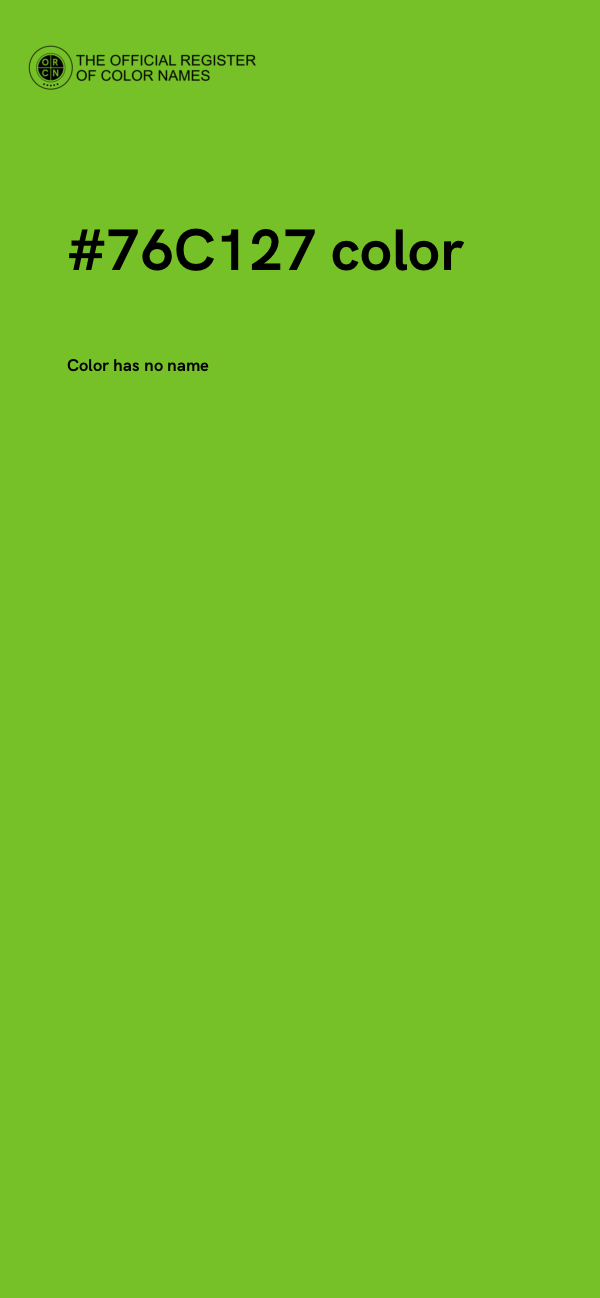 #76C127 color image