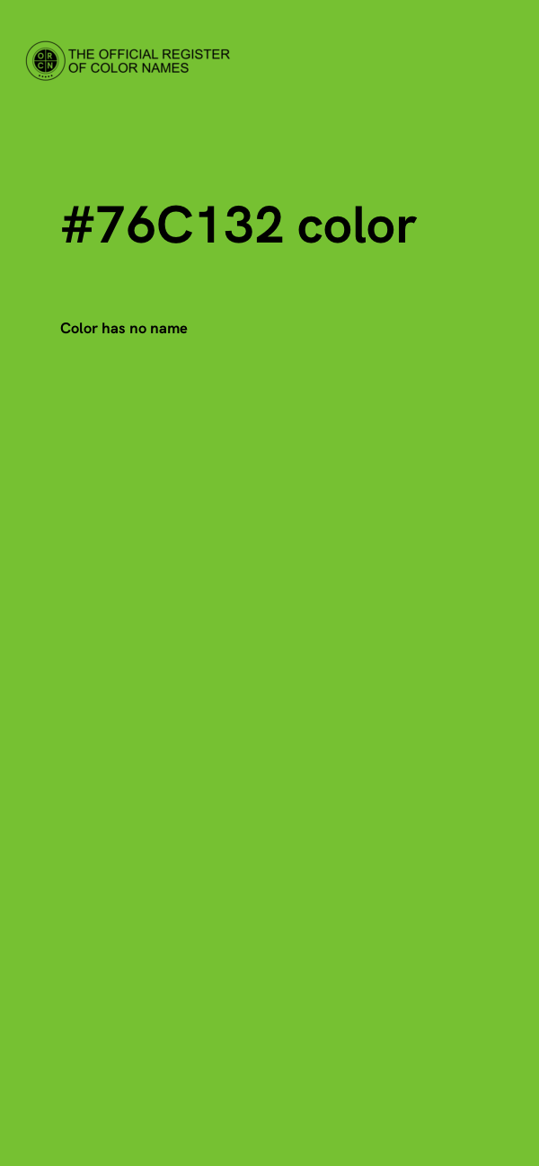 #76C132 color image