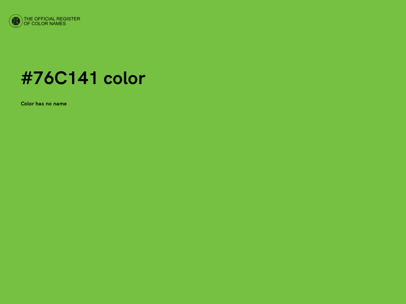 #76C141 color image