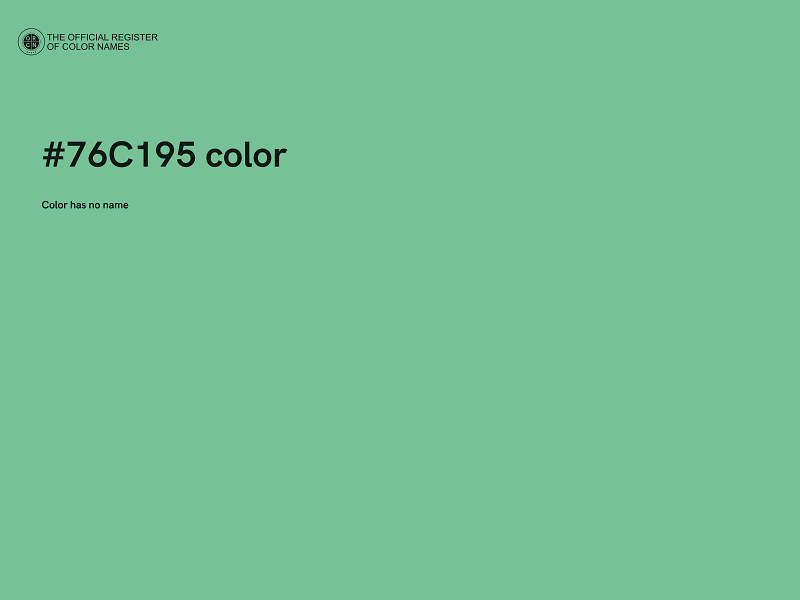 #76C195 color image