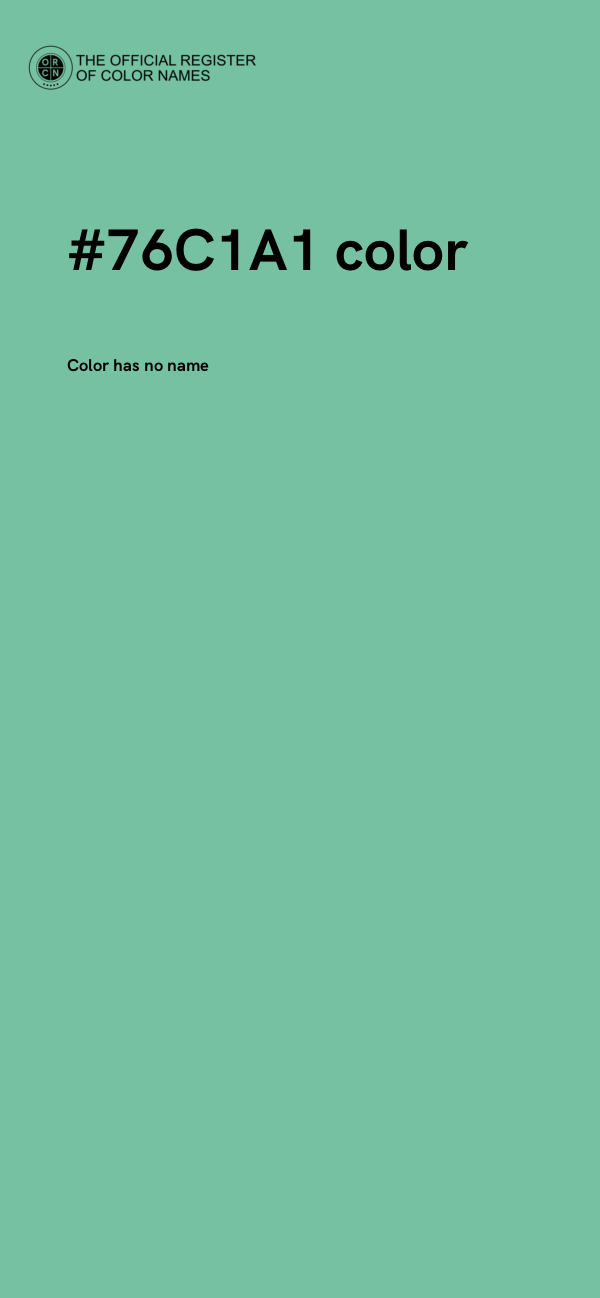 #76C1A1 color image