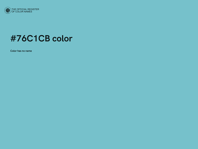 #76C1CB color image