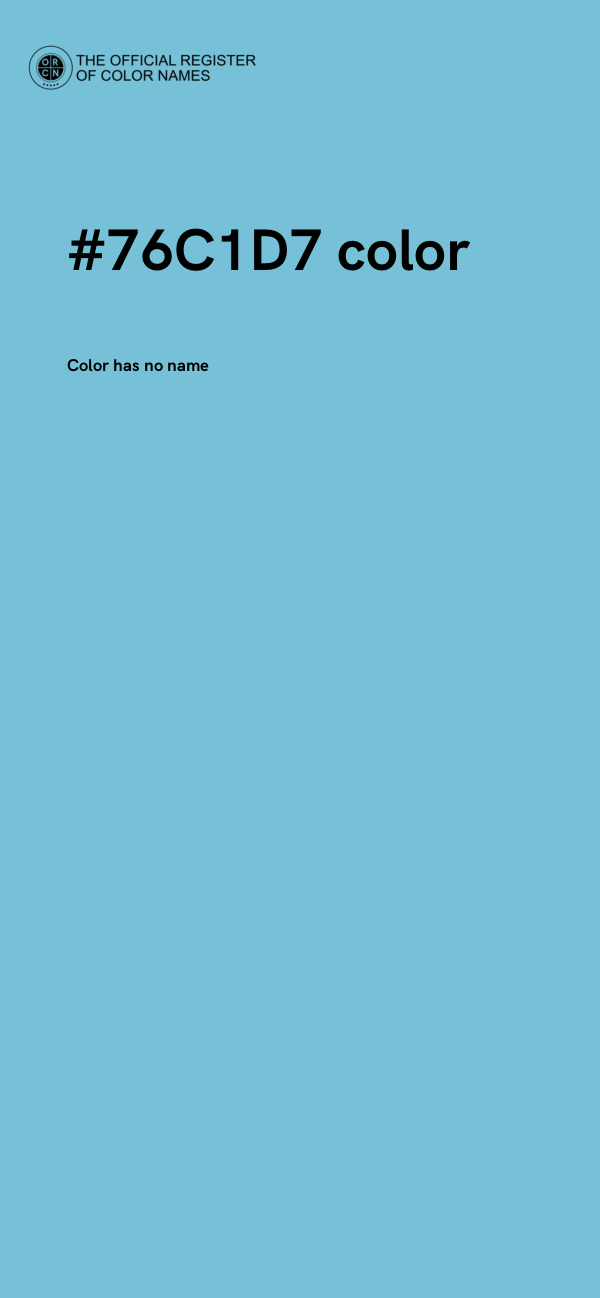 #76C1D7 color image