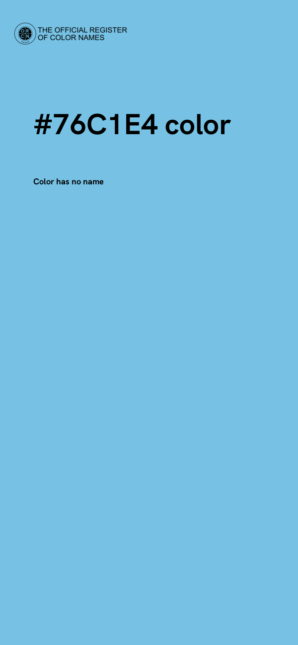 #76C1E4 color image
