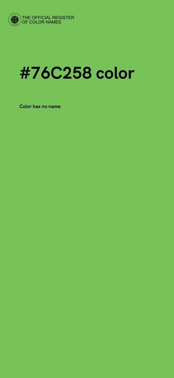 #76C258 color image