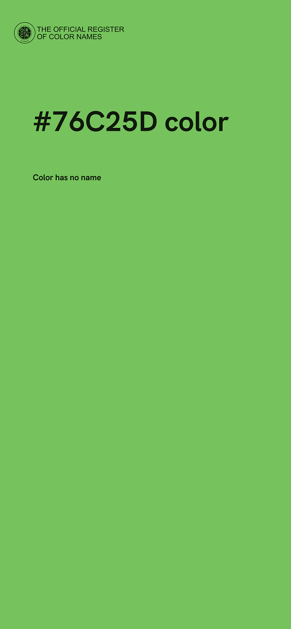#76C25D color image