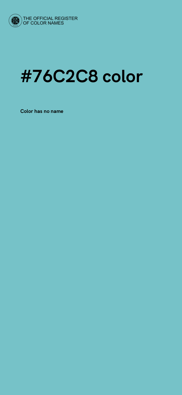 #76C2C8 color image