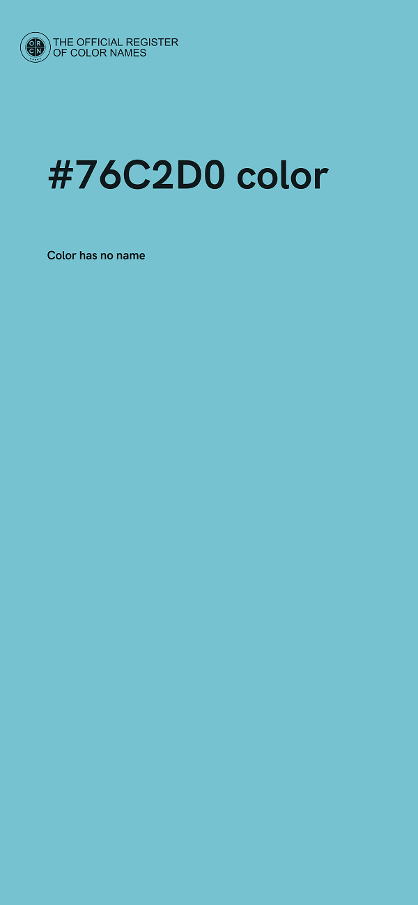 #76C2D0 color image