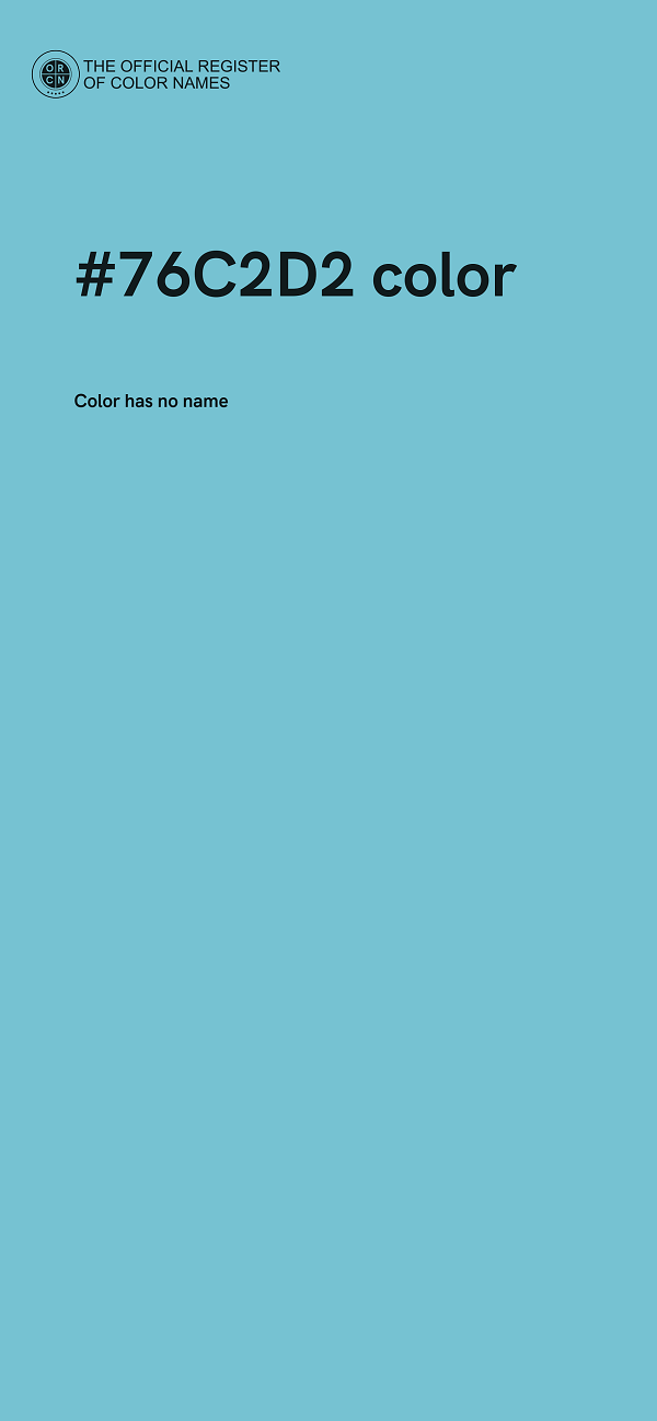 #76C2D2 color image