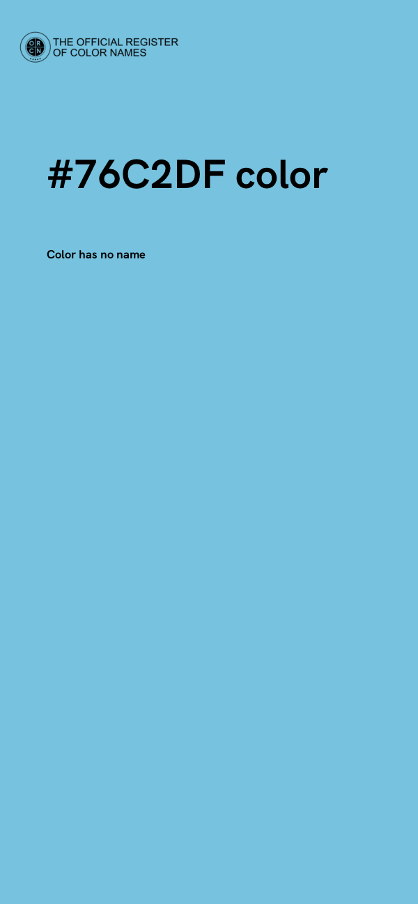 #76C2DF color image