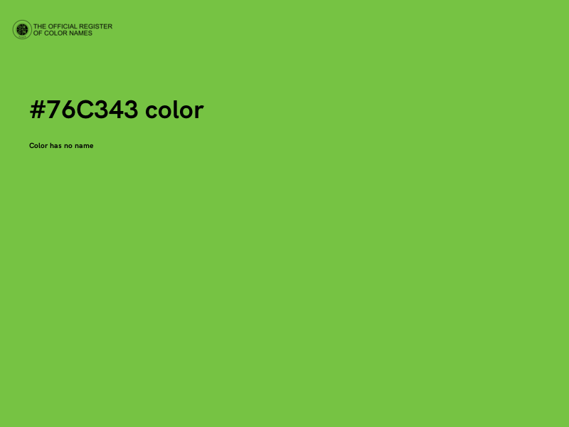 #76C343 color image