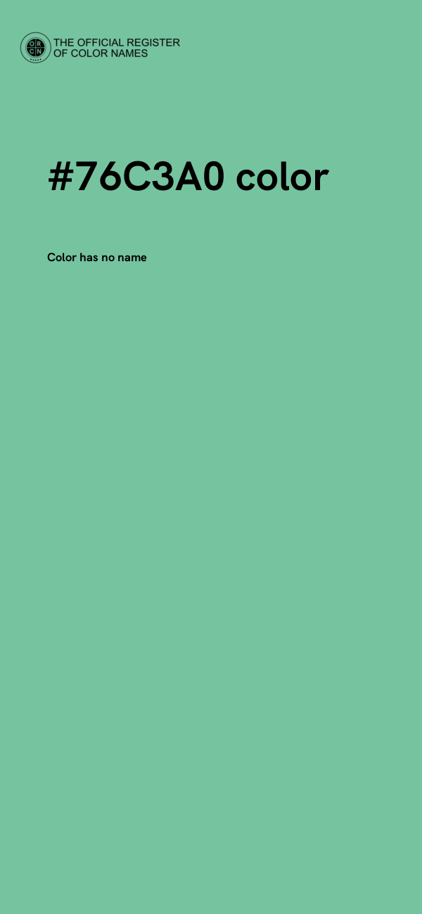 #76C3A0 color image