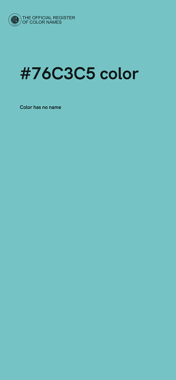 #76C3C5 color image