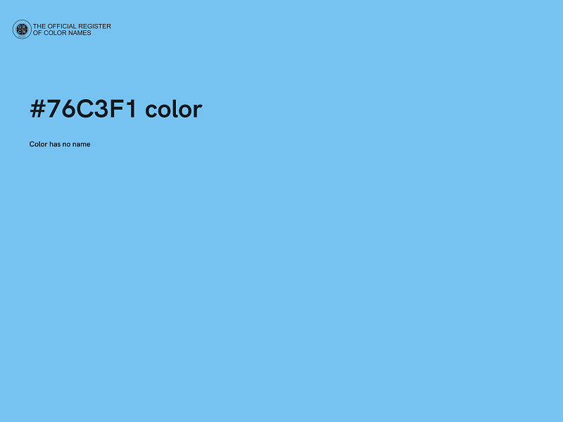 #76C3F1 color image