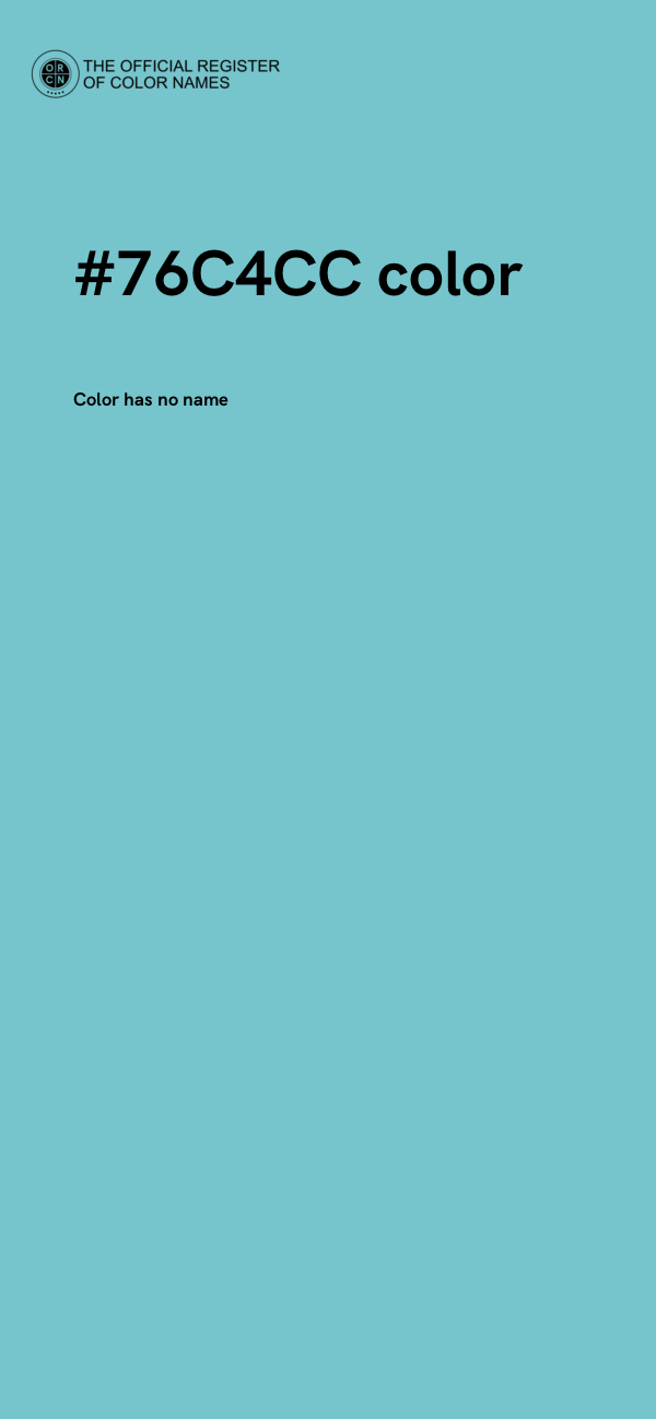 #76C4CC color image