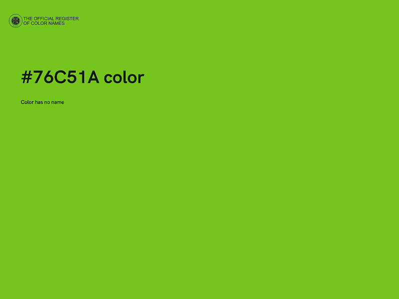 #76C51A color image