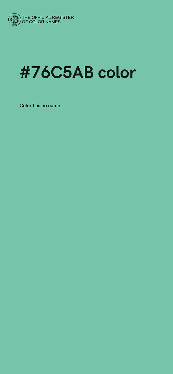 #76C5AB color image