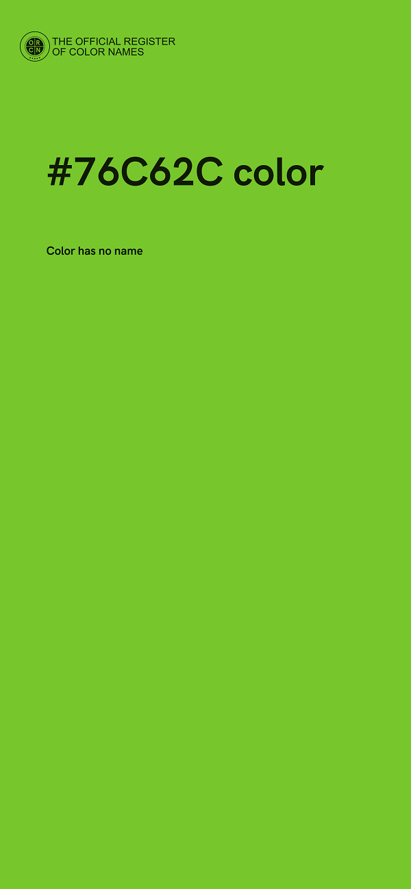 #76C62C color image