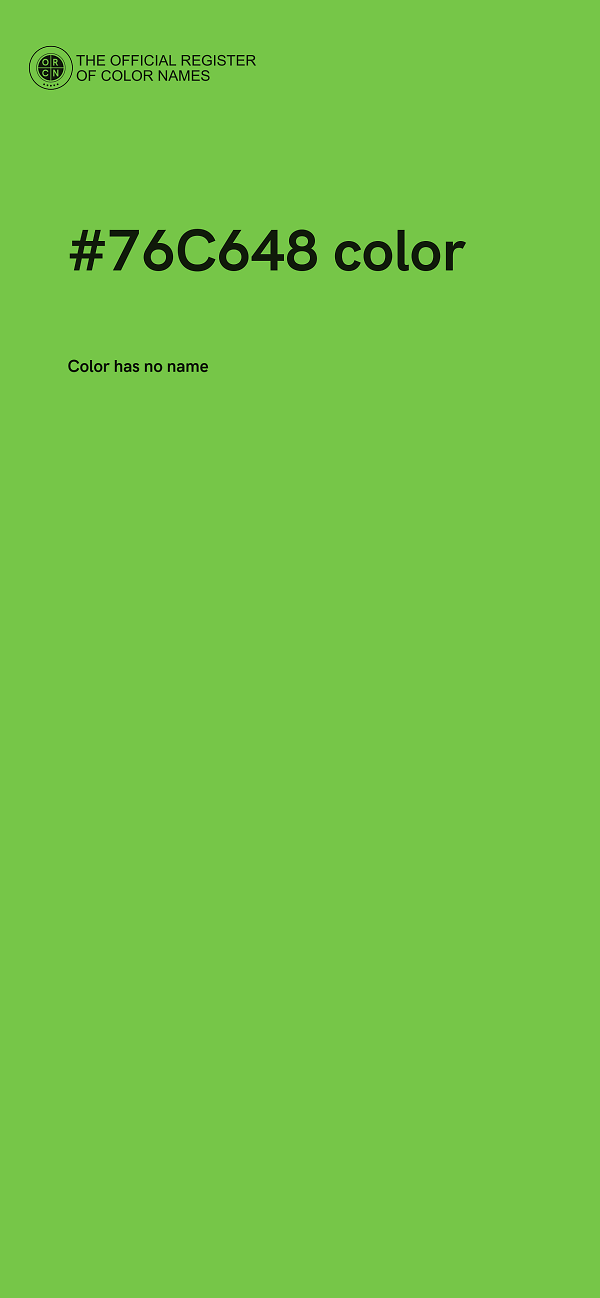 #76C648 color image
