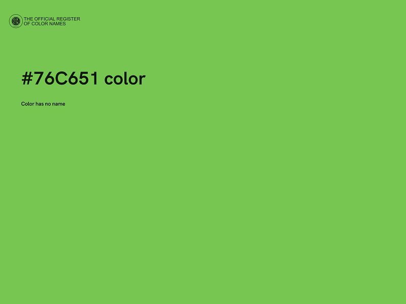 #76C651 color image