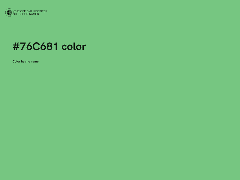 #76C681 color image